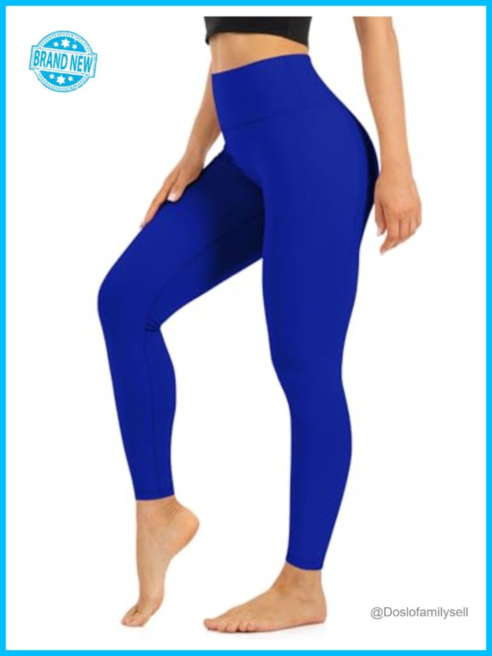 High Waist Opaque Soft Tummy Control Leggings Women Yoga Running Gym
